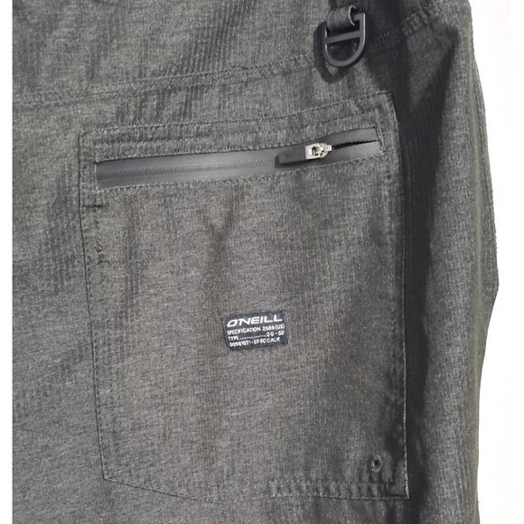 ONeill Mens Black Crossover Hybrid Cargo Shorts Size 40 Polyester/Elastane Light - Picture 9 of 13